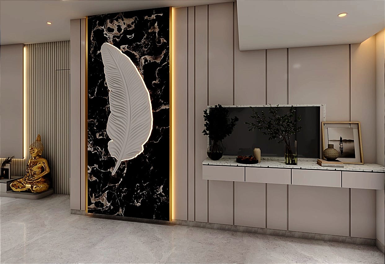 Carefully selected furniture in a thoughtfully designed interior